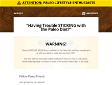 Tablet Screenshot of paleodietrecipecookbook.com
